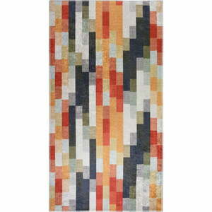 Narancssárga-szürke mosható szőnyeg 80x150 cm Blocks of Fun – Vitaus kép
