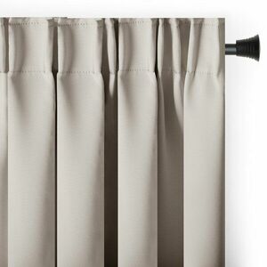 Bézs sötétítő termo függöny 140x245 cm Pleat – Restilo kép