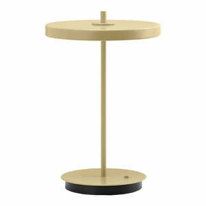 Világossárga fém LED asztali lámpa fém búrával (magasság 31 cm) Asteria Move – UMAGE kép