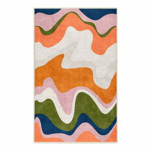 Narancssárga mosható szőnyeg 80x150 cm Squiggly Orange – Mila Home kép