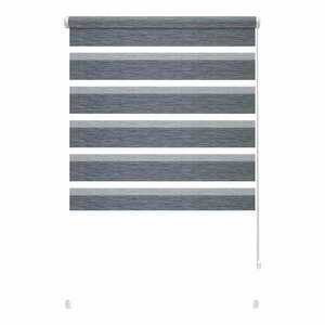Antracitszürke nappali-éjszakai roló 57x150 cm Zebra Silvalin – Gardinia kép