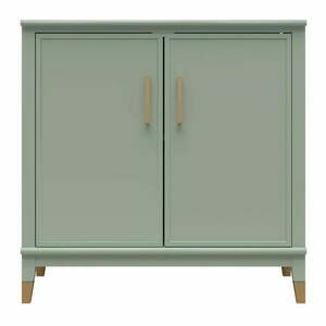 Zöld szekrény 86x85x41 cm Westerleigh – CosmoLiving by Cosmopolitan kép