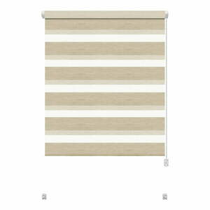 Krémszínű nappali-éjszakai roló 80x150 cm Zebra Natur – Gardinia kép