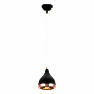Fekete-rézszínű függőlámpa ø 14 cm Yildo – Opviq lights kép