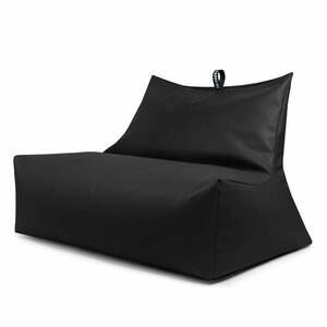 Fekete bőrutánzat babzsákfotel Icy Sofa – So Soft? kép
