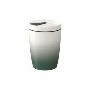 Like To Go & To Stay zöld-fehér porcelán utazóbögre, 290 ml - Villeroy & Boch kép