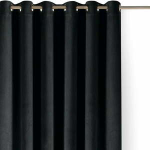 Fekete bársony dimout (részleges sötétítő) függöny 400x225 cm Velto – Filumi kép