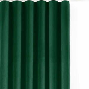 Zöld bársony dimout (részleges sötétítő) függöny 530x175 cm Velto – Filumi kép