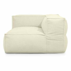 Krémszínű buklé babzsákfotel Mass Corner 125 Right – SLOWDOWN kép