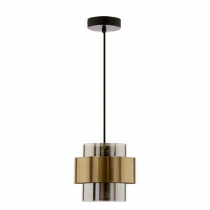 Fekete függőlámpa üveg búrával ø 18 cm Spiega – Candellux Lighting kép