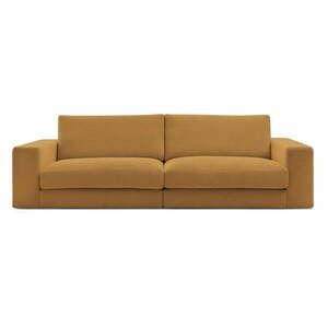 Mustársárga kordbársony kanapé 274 cm Leonard – Bobochic Paris kép