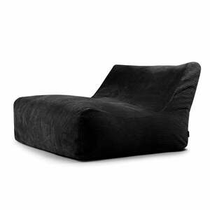 Fekete kordbársony babzsákfotel Sofa Lounge – SLOWDOWN kép