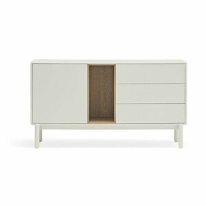 Krémszínű komód 140x76x40 cm Corvo – Teulat kép