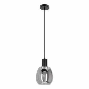 Sötétszürke függőlámpa üveg búrával ø 16 cm Udin – Candellux Lighting kép