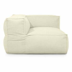 Krémszínű buklé babzsákfotel Mass Corner 125 Left – SLOWDOWN kép