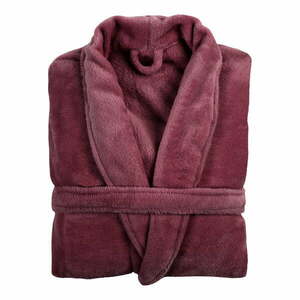Borvörös mikroplüss fürdőköpeny S/M Cosy – Tiseco Home Studio kép