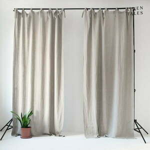 Bézs függöny 140x200 cm Night Time – Linen Tales kép