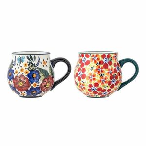 Agyagkerámia bögre szett 2 db-os 330 ml Florist – Bloomingville kép