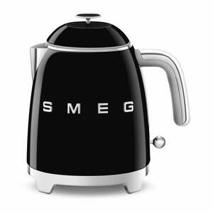 Fekete rozsdamentes acél vízforraló 800 ml Retro Style – SMEG kép