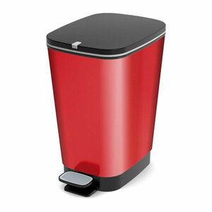 Piros műanyag pedálos szemetes 25 l Chic Bin – KIS kép