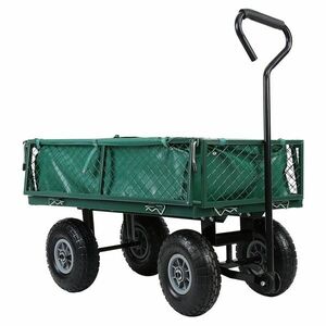 Fém kerti kézikocsi, 300 kg teherbírással kép
