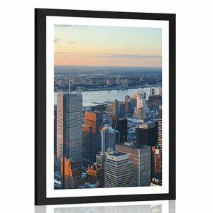 Poszter paszpartuval, New York város panorámája kép