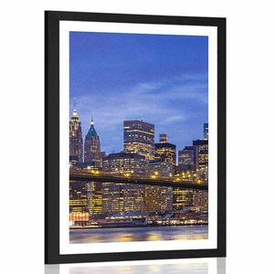 Poszter kerettel Brooklyn hídja kép