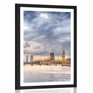 Poszter paszpartúval egyedi London. kép