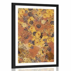 Poszter paszpartuval – G. Klimt által inspirált absztrakció. kép
