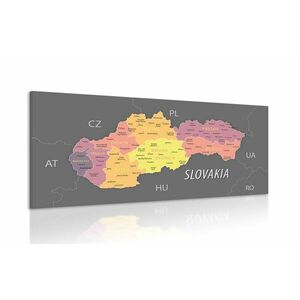 Pasztell Szlovákia térkép kép kép