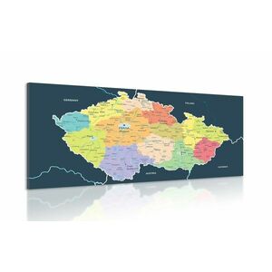 Kép Csehország térképe sötét háttérrel kép