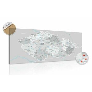 Parafa képen szürke Csehország térkép kontraszttal kép