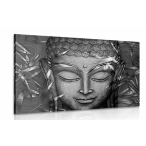 Kép mosolygó Buddha fekete-fehér kivitelben kép