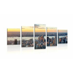 5 részes kép New York város panorámája kép