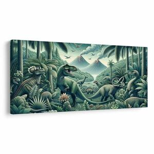 Kép őskori dinoszaurusz világ a dzsungelben kép