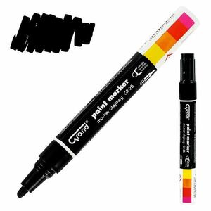 Építési olajos marker fekete kép