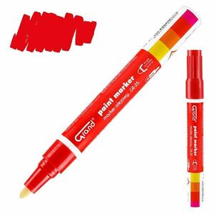 Építési olajos marker piros kép