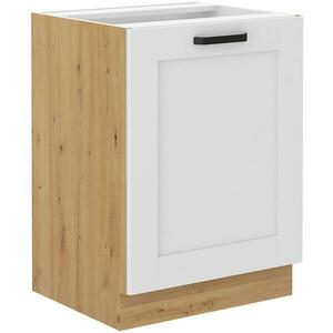 Konyhaszekrény LUNA fehér mat/artisan 60d 1f bb kép