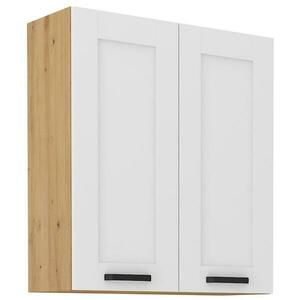 Konyhaszekrény LUNA fehér mat/artisan 80g-90 2f kép