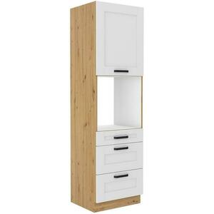 Konyhaszekrény LUNA fehér mat/artisan 60dps-210 3s 1f kép