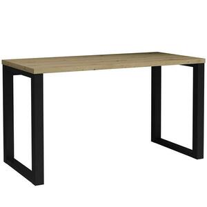 Íróasztal Max tölgyfa artisan/fekete kép