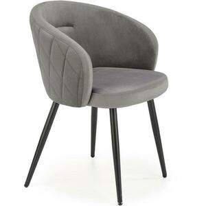 Szék K430 Velvet/Fém szürke kép