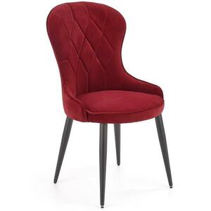 Szék K366 Velvet/Fém Bordó kép