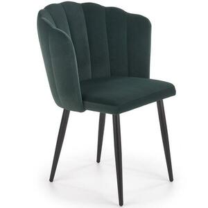 Szék K386 Velvet/Fém Sötétzöld kép