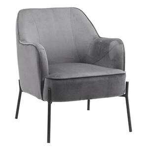 Fotel Bob Dark Grey Velvet 13 kép