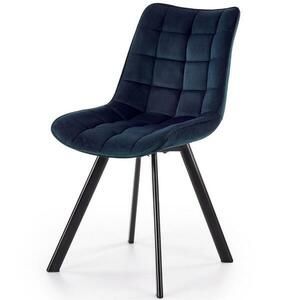 Szék K332 Velvet/Fém Tengerészkék kép