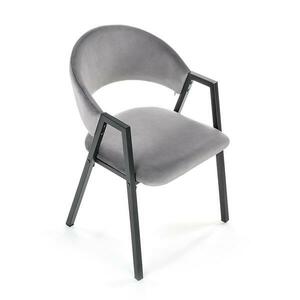 Szék K473 Velvet/Fém szürke kép