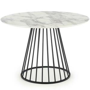 Asztal Brodway 110 Mdf/Acél – Fehér/Fekete kép