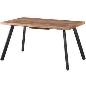 Kinyitható asztalok Berlin 140/180x85cm Mdf/Acél – Dió Édesem/Fekete kép