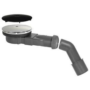 Zuhanylefolyó slim Ø 90 mm két fedéllel matt fekete/ezüst 30724458 kép